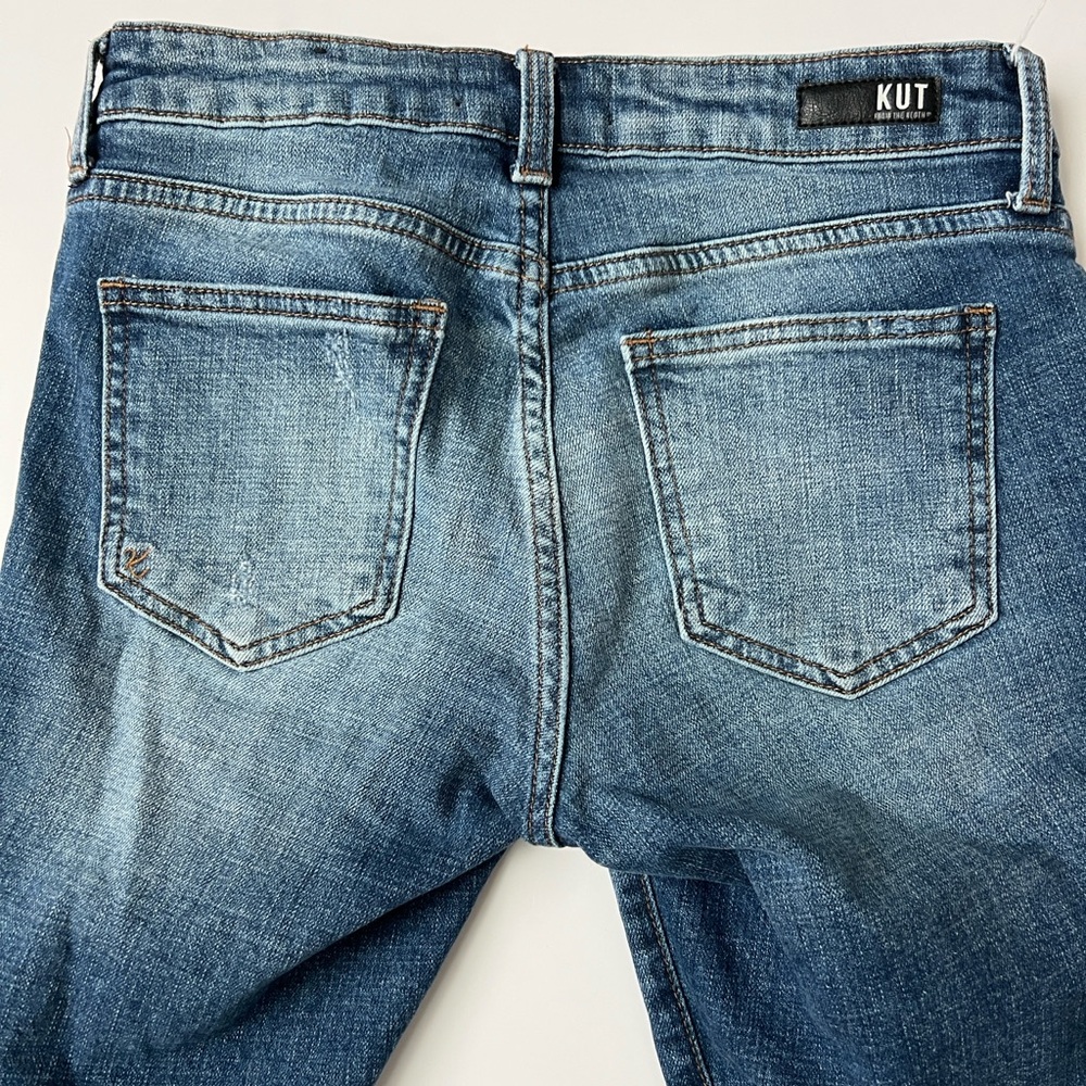 Kut from the Klotj Distressed Denim Shorts - Picture 3 of 5